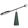 Zeleno-černá stolní LED lampa Angel Cerdá No. 8093