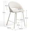 Béžová čalouněná barová židle Kave Home Bonali 65 cm -fv-interier-25