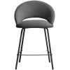 Šedá čalouněná barová židle Kave Home Bonali 65 cm