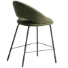 Zelená čalouněná barová židle Kave Home Bonali 65 cm