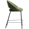 Zelená čalouněná barová židle Kave Home Bonali 65 cm