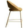 Hořčicově žlutá čalouněná barová židle Kave Home Bonali 65 cm