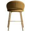 Hořčicově žlutá čalouněná barová židle Kave Home Bonali 65 cm