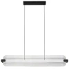 Skleněné závěsné LED světlo Nova Luce Emery 87 cm