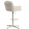 Béžová otočná barová židle Kave Home Lexa 65/85 cm