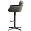 Tmavě zelená otočná barová židle Kave Home Lexa 65/85 cm