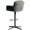 Tmavě zelená otočná barová židle Kave Home Lexa 65/85 cm
