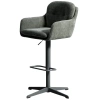 Tmavě zelená otočná barová židle Kave Home Lexa 65/85 cm