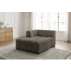 Hnědá bouclé lenoška Annecy 170 cm, levá -fv-interier-25