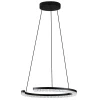 Černé kovové závěsné LED světlo Nova Luce Gleamy 46 cm