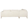 Béžová čalouněná rohová pohovka Housecraft Living Glen 262 cm, levá