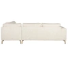 Béžová čalouněná rohová pohovka Housecraft Living Glen 262 cm, pravá