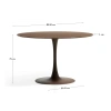 Hnědý skleněný jídelní stůl Kave Home Vedira Ø120 cm -fv-interier-25