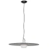 Šedobílé skleněné závěsné světlo Nova Luce Lora 60 cm