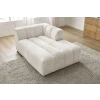 Bílá bouclé lenoška Annecy 170 cm, pravá -fv-interier-25