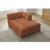 Terakotově oranžová bouclé lenoška Annecy 170 cm, pravá -fv-interier-25