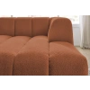 Terakotově oranžová bouclé lenoška Annecy 170 cm, pravá -fv-interier-25