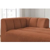 Terakotově oranžová bouclé lenoška Annecy 170 cm, pravá -fv-interier-25