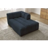 Tmavě modrá bouclé lenoška Annecy 170 cm, pravá -fv-interier-25