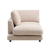 Béžová bouclé lenoška Kave Home Gala 193 cm, levá