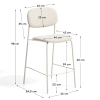 Béžová barová židle Kave Home Meli 65 cm ii