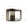 Hnědý skleněný konferenční stolek Kave Home Dolven Ø60cm -fv-interier-25