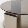 Hnědý skleněný konferenční stolek Kave Home Dolven Ø80cm -fv-interier-25