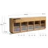 Dubová komoda Kave Home Helvine 243 x 40 cm -fv-interier-25