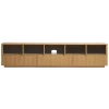 Dubový TV stolek Kave Home Helvine 242 x 40 cm