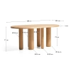 Dřevěný jídelní stůl Kave Home Mailen 180 x 105 cm -fv-interier-25