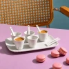 Sada šesti porcelánových šálků na espresso se lžičkami a podnosem Estetico Quotidiano -fv-interier-25