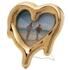 Zlatý porcelánový fotorámeček Melted Heart 35 x 30 cm