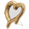 Zlatý porcelánový fotorámeček Melted Heart 35 x 30 cm