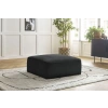 Černá čalouněná podnožka Leopold 96 x 90 cm -fv-interier-25
