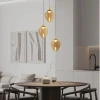Zlaté skleněné závěsné LED světlo Nova Luce Nali 35 cm -fv-interier-25