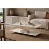 Světle šedý kovový konferenční stolek Unique Furniture Yuba 110 x 55 cm -fv-interier-25