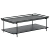 Černý kovový konferenční stolek Unique Furniture Yuba 110 x 55 cm