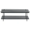 Černý kovový konferenční stolek Unique Furniture Yuba 110 x 55 cm