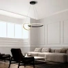 Černo-zlaté kovové závěsné LED světlo Nova Luce Imar 63 cm -fv-interier-25