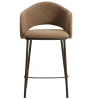 Hnědá čalouněná barová židle Kave Home Maina 65 cm