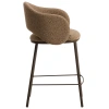 Hnědá čalouněná barová židle Kave Home Maina 65 cm