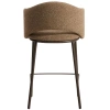 Hnědá čalouněná barová židle Kave Home Maina 65 cm