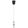 Bílé kovové závěsné LED světlo Nova Luce Holm 7 cm