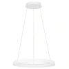 Bílé kovové závěsné LED světlo Nova Luce Ovia 60 cm