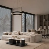Černé kovové závěsné LED světlo Nova Luce Ovia 60 cm -fv-interier-25