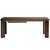 Hnědý rozkládací jídelní stůl Kave Home Jondal 200/280 x 100 cm