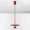 Červené kovové závěsné LED světlo Nova Luce Edem 30 cm -fv-interier-25