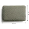 Zelený polštář Kave Home Blok 40 x 60 cm