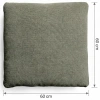 Zelený polštář Kave Home Blok 60 x 60 cm