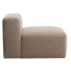 Hnědé křeslo Kave Home Blok 90 cm